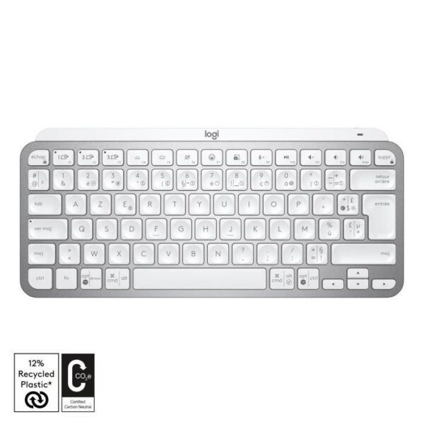 Buy with crypto Logitech Wireless Keyboard - MX Keys Mini - PALE GRAY - Compact