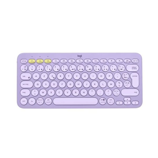 Buy with crypto Logitech - K380 wireless keyboard - Lavender Lemonade-1