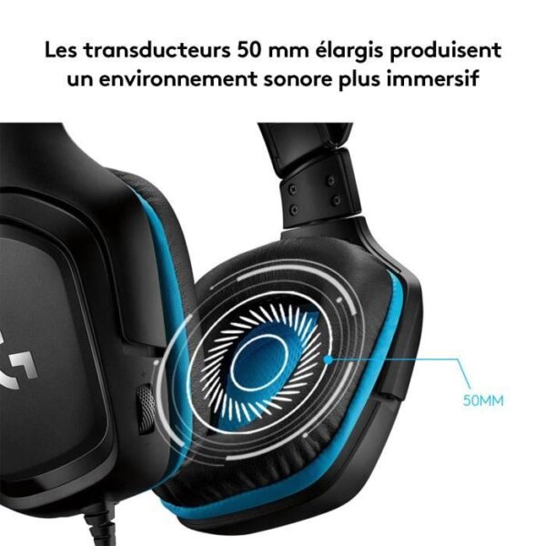 Buy with crypto LOGITECH G432 Wired Gaming Headset with 7.1 surround sound-4