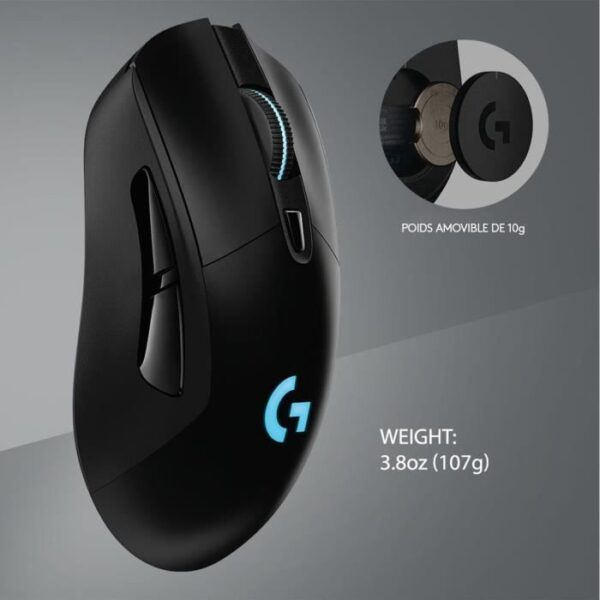 Buy with crypto LOGITECH G703 LIGHTSPEED Wireless Gaming Mouse Black-4