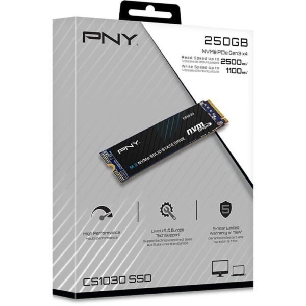 Buy with crypto Internal Solid State Drive - PNY - CS1030 M.2 GEN3 - 250 GB - NVMe (M280CS1030-250-RB)-3
