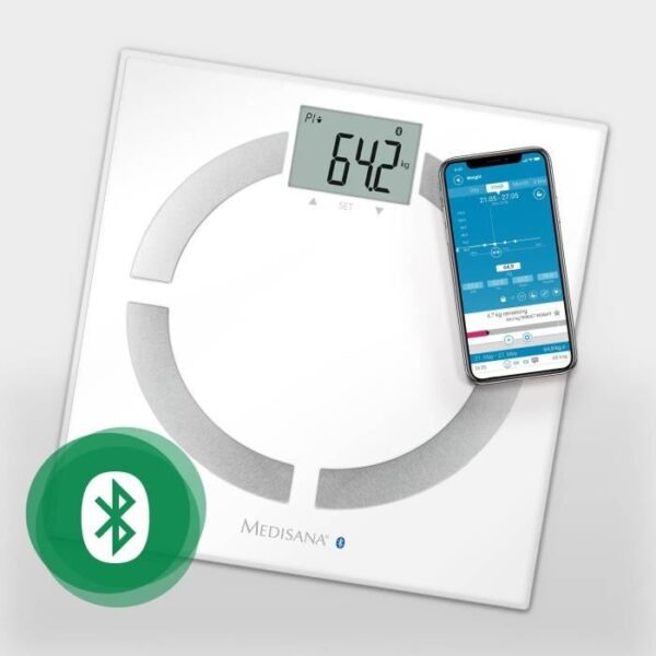 Buy with crypto MEDISANA - Body analysis scale with Bluetooth - 40444 - Batteries included-2