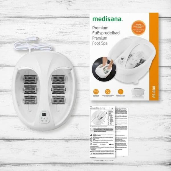 Buy with crypto MEDISANA FS 888 - Premium foot whirlpool bath - Promotes blood circulation and revitalizes - Integrated wellness light)-6