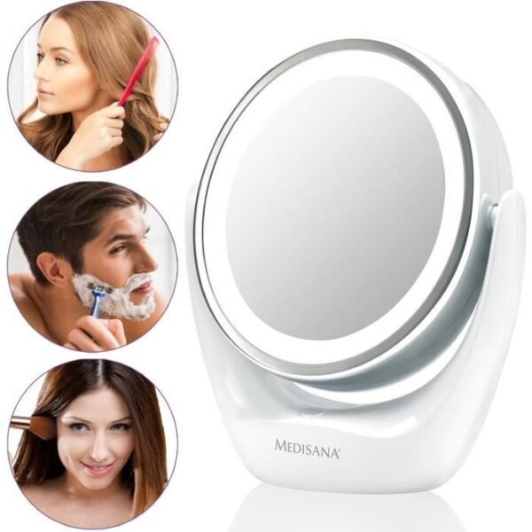 Buy with crypto MEDISANA Cosmetic mirror 2-in-1 cm 835 12 cm white 88554-3