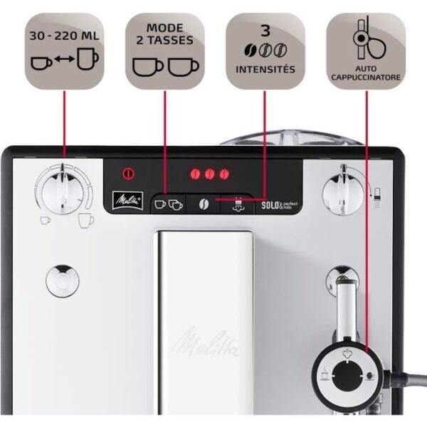 Buy with crypto Melitta coffee machine - Solo & Perfect Milk E957-203 Silver-4