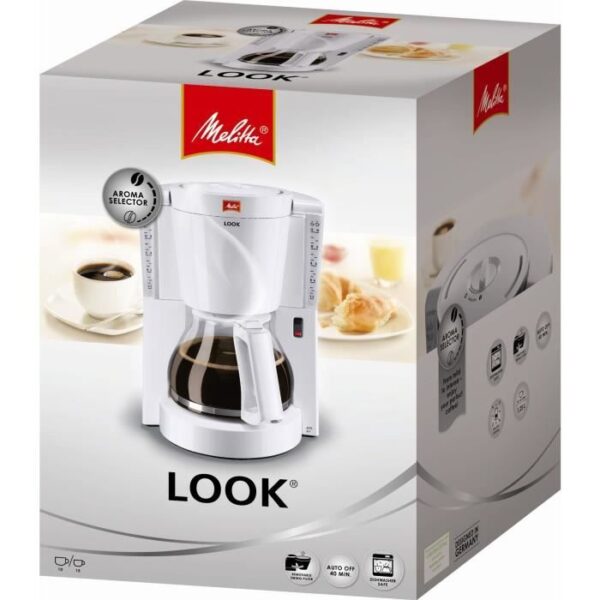 Buy with crypto Melitta Look IV 1011-01 White coffee-5