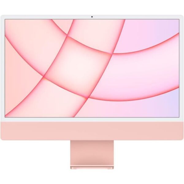 Buy with crypto Apple - 24 iMac Retina 4.5K (2021) - Apple M1 Chip - 8GB RAM - 256GB Storage - 8-core GPU - 2 USB 3 Ports - Pink-1