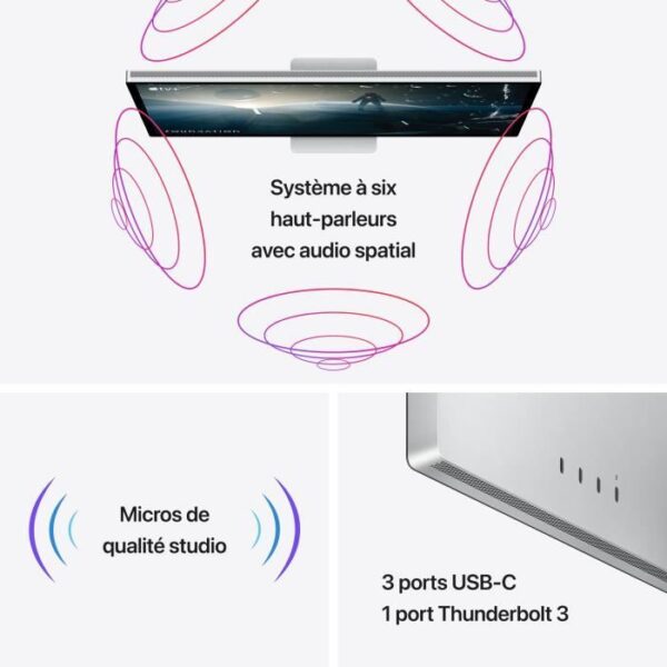 Buy with crypto Apple - Studio Display - Standard Glass - VESA Mounting Kit (Bracket Not Included)-5