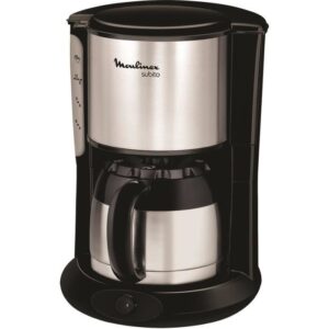 Buy with crypto MOULINEX FT360811 CAFETIERE FILTER With SUBITO ISOTHERME CAMP - 8 A 12 cups - Black and stainless steel-1