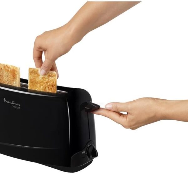 Buy with crypto MOULINEX TL110800 Principio Toaster - Black-3