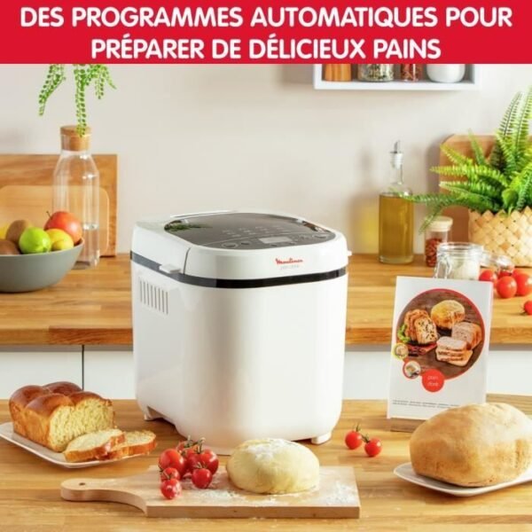 Buy with crypto MOULINEX Bread maker - OW210130 - 1kg capacity - White-2