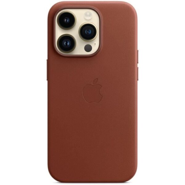 Buy with crypto Apple iPhone 14 pro leather shell Umber-2