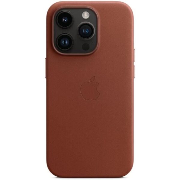 Buy with crypto Apple iPhone 14 pro leather shell Umber-4