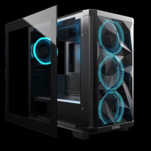 Buy with crypto MRED - Gamer PC case - RGB Stardust Mini - Black-1