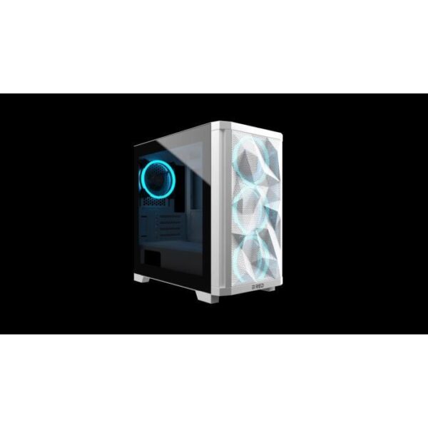 Buy with crypto MRED - Gamer PC case - RGB Stardust Mini - White-3