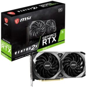 Buy with crypto Graphics card - MSI - RTX 3060ti Ventus 2x 8gd6x OC - 8 GB - GDDR6 - PCIe 4.0 - HDMI / 3 x DisplayPort-1