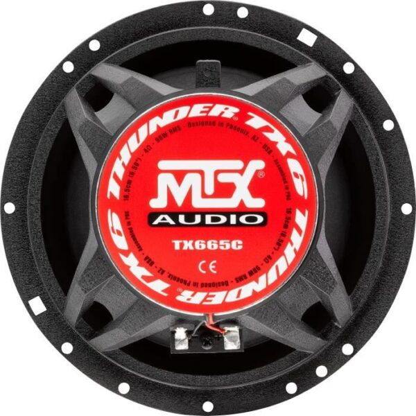 Buy with crypto MTX TX665C 16.5cm 2-way coaxial speakers 90W RMS 4O aluminum chassis neodymium tweeter silk dome coil TSV TIL-3