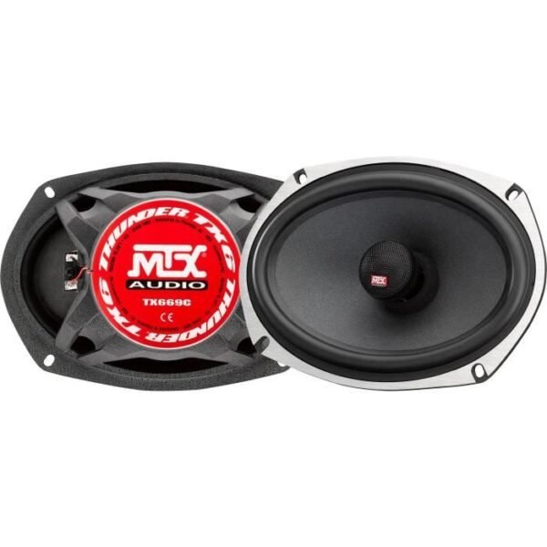 Buy with crypto MTX TX669C Coaxial speakers 16x23cm 6x9 2-way 120W RMS 4O aluminum chassis neodymium tweeter silk dome coil TSV TIL-1
