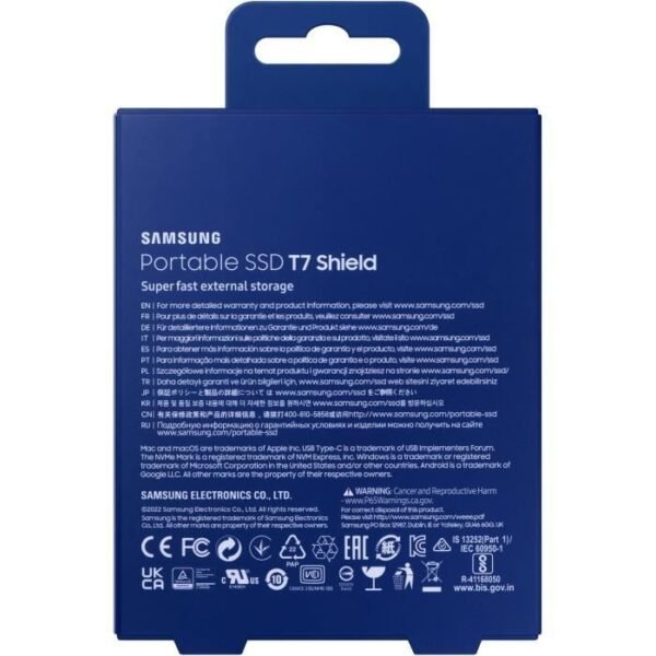 Buy with crypto External Solid State Drive - SAMSUNG - T7 Shield - 1 TB - USB 3.2 Gen 2 (USB-C connector) (MU-PE1T0R/EU)-4