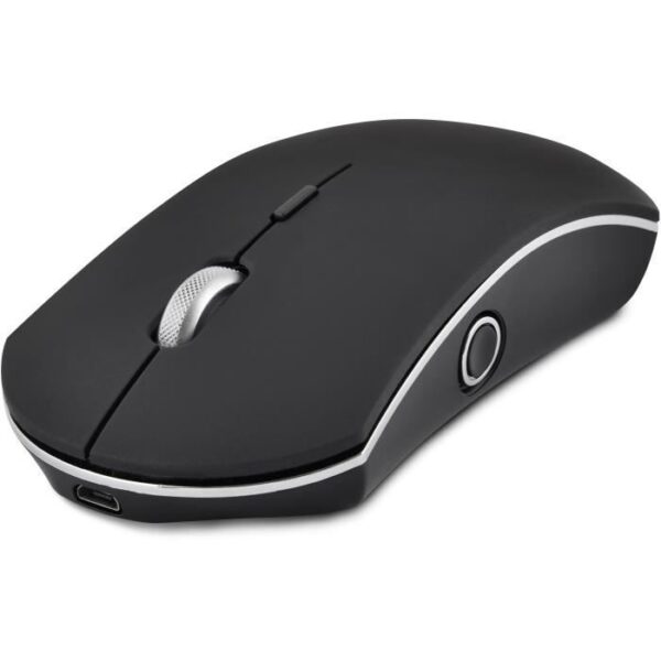 Buy with crypto Wireless Mouse - BLUESTORK - 5 Buttons - 1000/1600 DPI - Windows and Mac - Matte Black-1