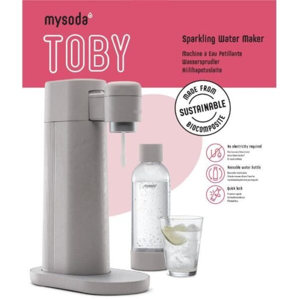 Buy with crypto MySoda - Toby Dove sparkling water machine in biocomposite-2