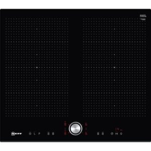 Buy with crypto Neff induction table - 2 flexible zones - 7400 W max - Glass Revetement - Black - L59.2 x D 52.2 cm - T56FT60X0-1
