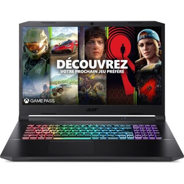 Buy with crypto PC laptop gaming -Acer -Nitro 5 year517-54-9875 -17.3 FHD 144Hz -Core i9-11900h -16go -Stockage 512GB SSD -RTX3060 -W11 -Azerty-1