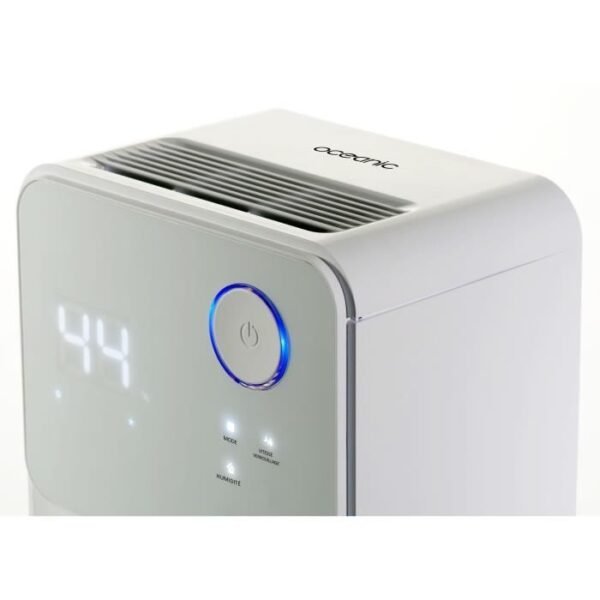 Buy with crypto OCEANIC Electric air dehumidifier - Extraction 12 liters / day - Laundry drying - Continuous drainage - LED display-3