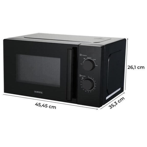 Buy with crypto Oceanic MO20B8 microwave black L 45.45 x H26.1 x D35.3 cm - 20L-3