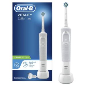 Buy with crypto Oral-B Vitality 100 Cross Action Electric Toothbrush by BRAUN - White-1