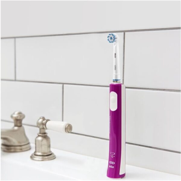 Buy with crypto Oral-B Junior 6+ Rechargeable Electric Toothbrush - Purple-4