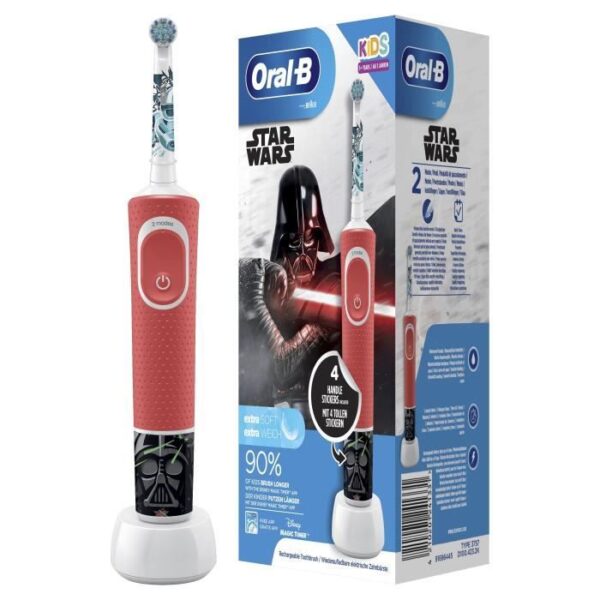 Buy with crypto Oral-B Kids Rechargeable Electric Toothbrush with 1 Handle and 1 Brush Head