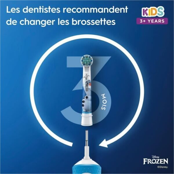 Buy with crypto ORAL-B 80351764 - Frozen 2 Electric Toothbrush - Round brush - Ultra-soft bristles - Suitable for ages 3 and up)-6