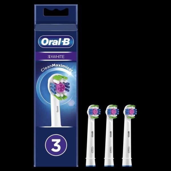 Buy with crypto Oral-B 3D White Brush Head With CleanMaximiser