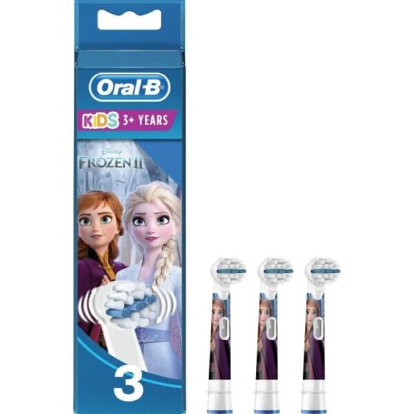 Buy with crypto Oral -B 80352082 - Disney spare brush The Snow Queen 2 - For Oral -B Kids Electric Dette Brush - Lot of 3-1