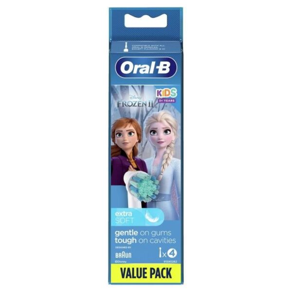 Buy with crypto ORAL-B 80352086 - Disney Frozen 2 Replacement Brush Heads - For Oral-B Kids Electric Toothbrush - Set of 4-3