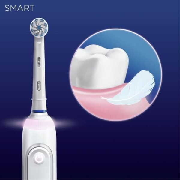 Buy with crypto ORAL-B Smart Sensitive Rechargeable Electric Toothbrush 1 Bluetooth Connected Handle