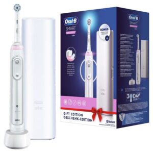 Buy with crypto ORAL-B Smart Sensitive Rechargeable Electric Toothbrush 1 Bluetooth Connected Handle