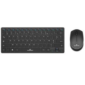 Buy with crypto Keyboard and wireless mouse pack - Bluestork - Pack -Mini/FR - Ultra Compact - Black-1