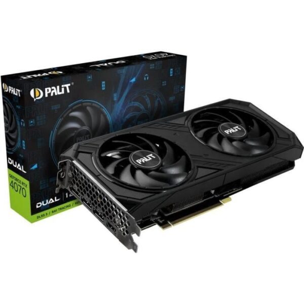 Buy with crypto Graphics card palit - GeForce RTX 4070 Dual - 12GB-1