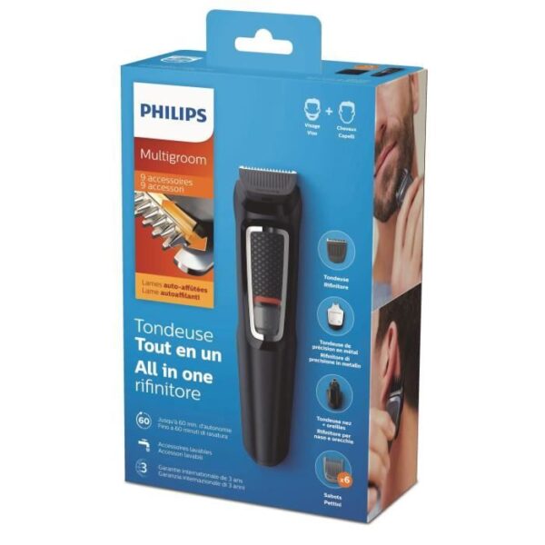 Buy with crypto PHILIPS MG3740/15 Hair and Multi-Style Trimmer - 3000 Series - 9 in 1-4