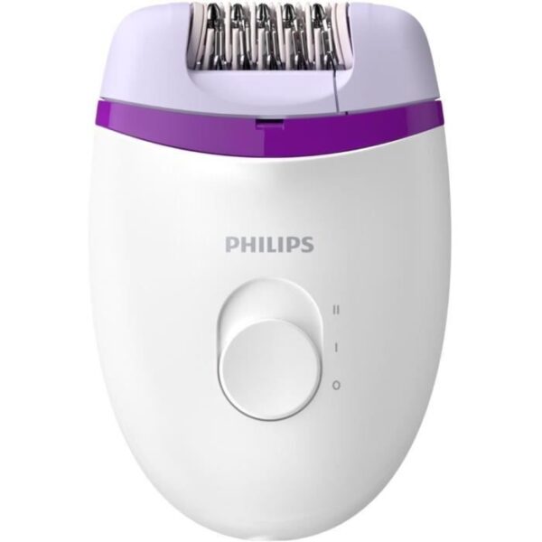 Buy with crypto PHILIPS BRE225 / 00 Satinelle electric epilator - 2 speed - purple and white-1