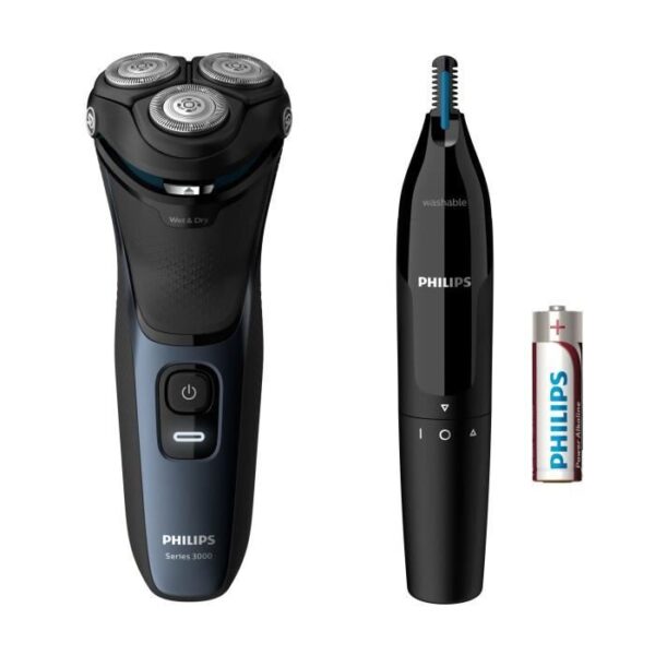 Buy with crypto PHILIPS S3134 / 57 - Electric shaver Shaver Series 3000 - 5D Pivot & Flex head - PowerCut blades - 60min shave