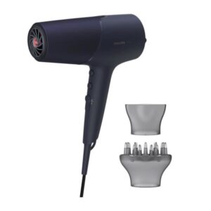 Buy with crypto PHILIPS BHD510 / 00 Hairdryer 5000 Series - 2300W - ThermoShield - DC motor - 6 speeds / T ° - ionic function - cold air - blue-1