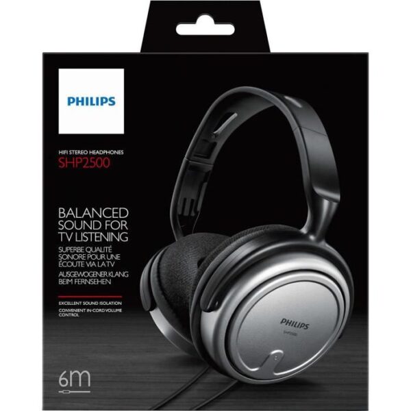 Buy with crypto PHILIPS SHP2500 TV stereo headset-4