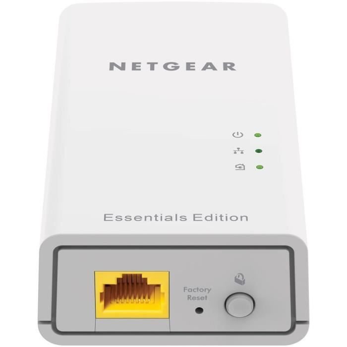 Buy with Crypto  NETGEAR Pack de 2 CPL 1000 Mbit/s, 1 port Gigabit- Modele  PL1000-100PES !