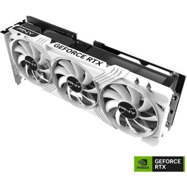 Buy with crypto PNY - Graphics card - GeForce RTX  - 4070 TI 12GB Verto Triple Fan - White Edition-2