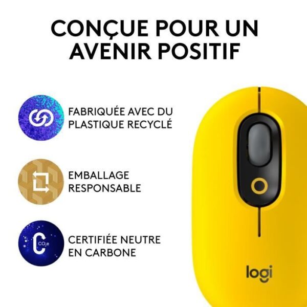 Buy with crypto Logitech POP Mouse Wireless Mouse with Customizable Emojis