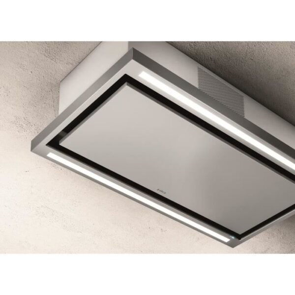 Buy with crypto Elica Cloud Seven IX / F / 90 PRF0141953 ceiling hood - L 90 cm - stainless steel - recycling - 760 m³ air / h max - 3 speeds-2