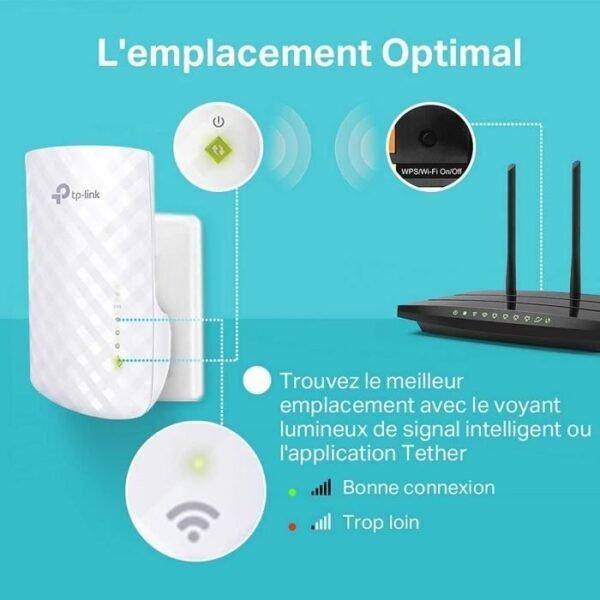 Buy with crypto TP-LINK Repeater Wi-Fi Dual Band AC 750Mbps RE200-5